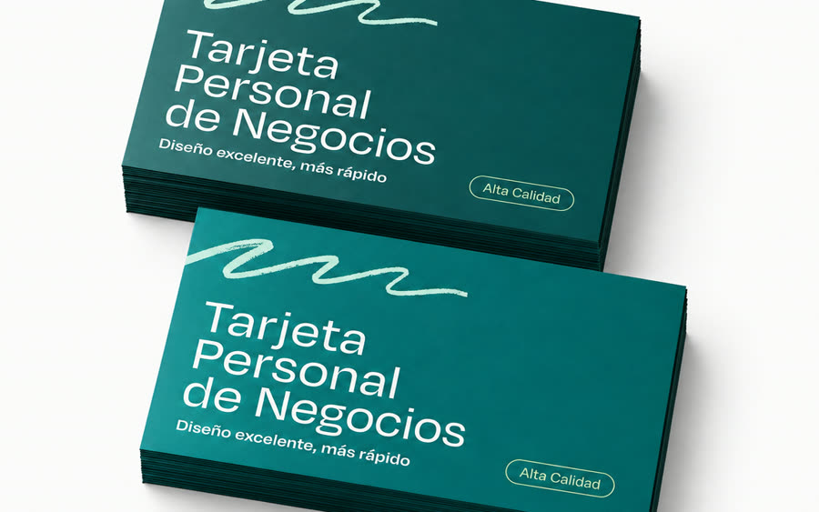 Tarjetas personales clásicas impresas en papel 350 gramos